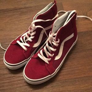 Never worn size 3 sk8 hi vans